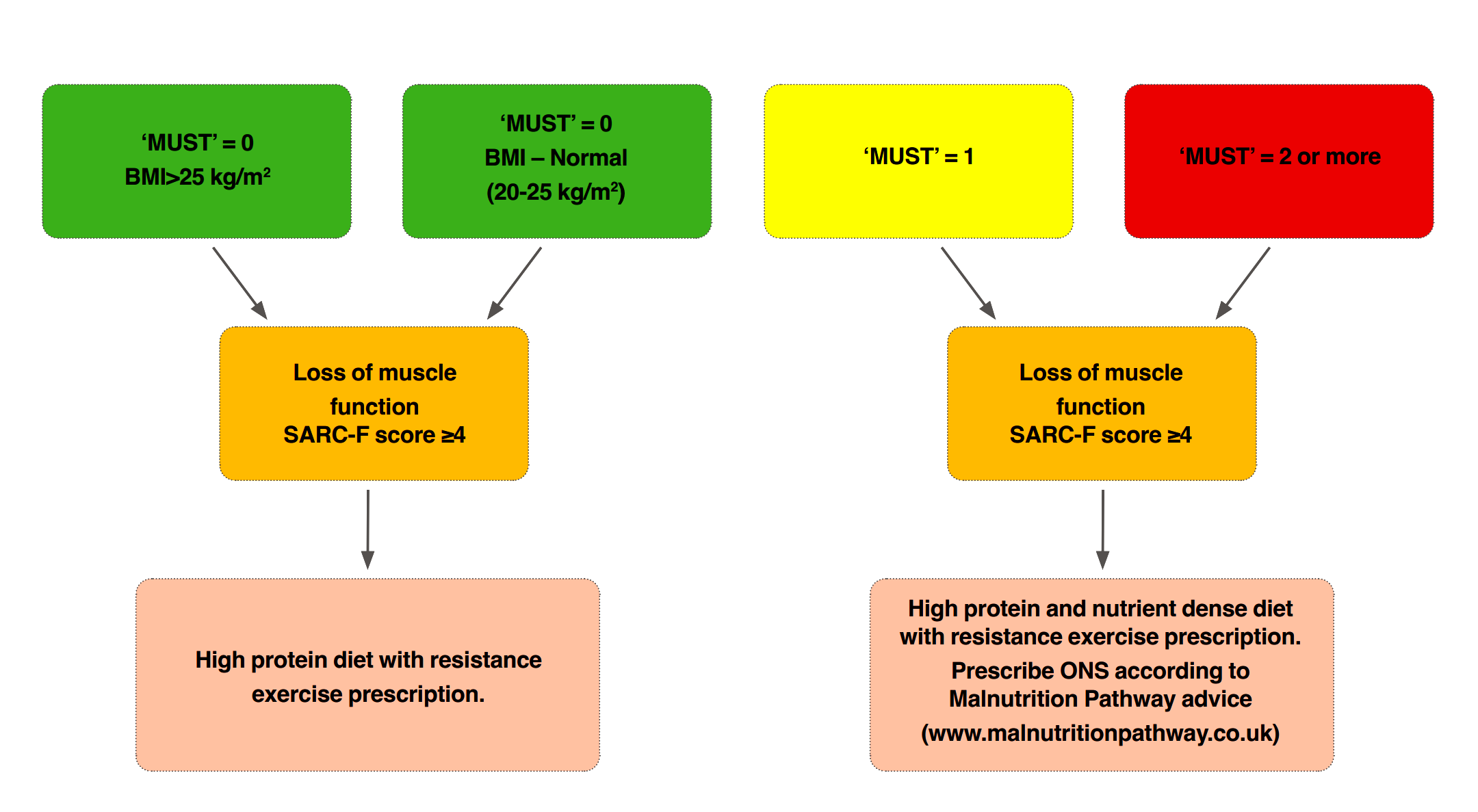 diagram to show the carousel of frailty