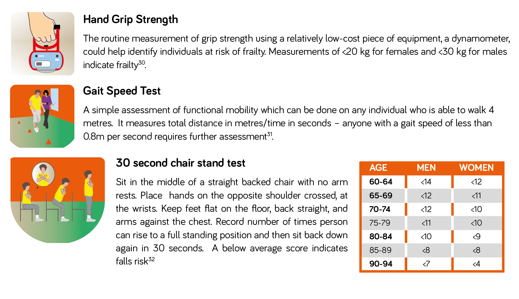 diagram to show muscular strength assessment