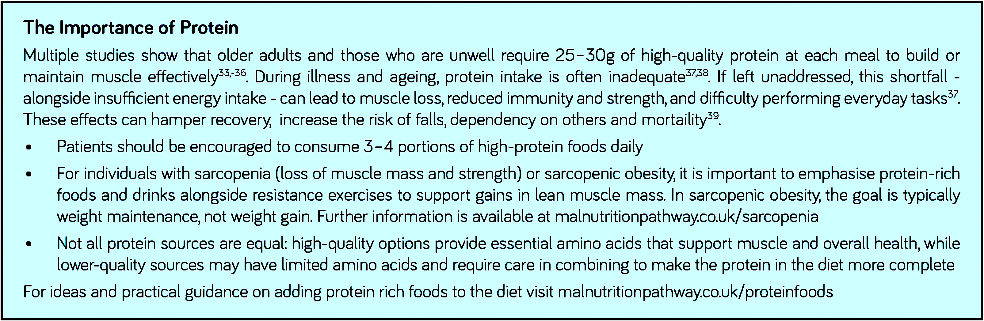 The importance of protein