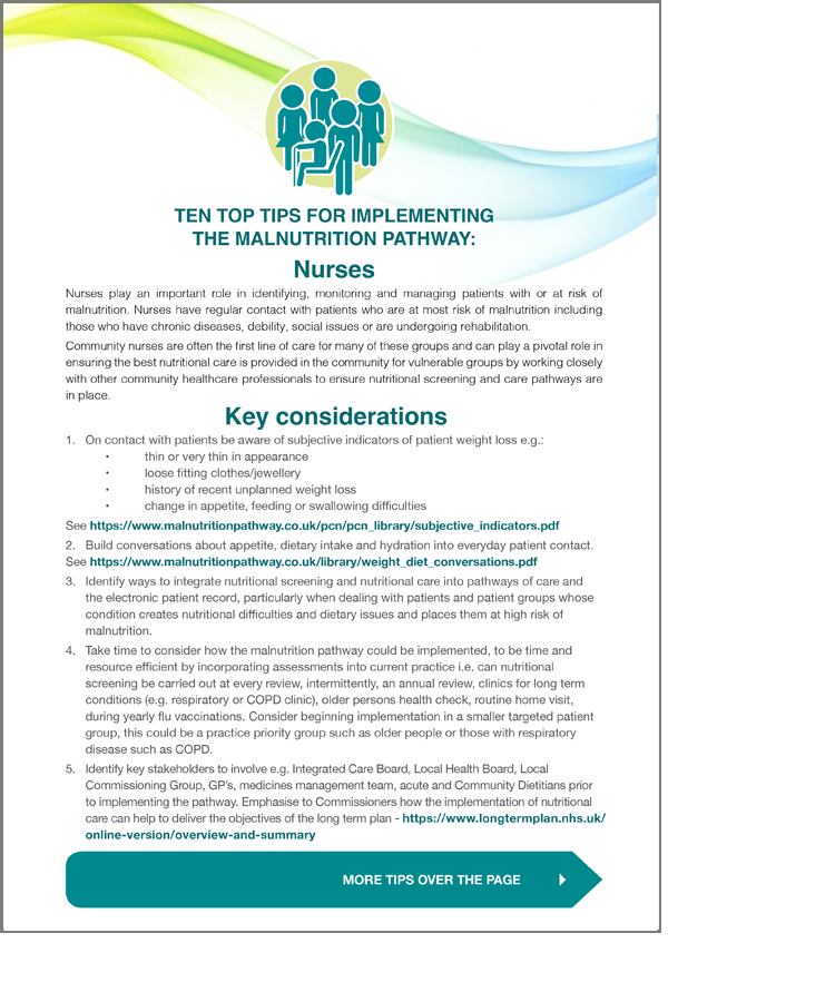 managing adult malnutrition: tips for nurses